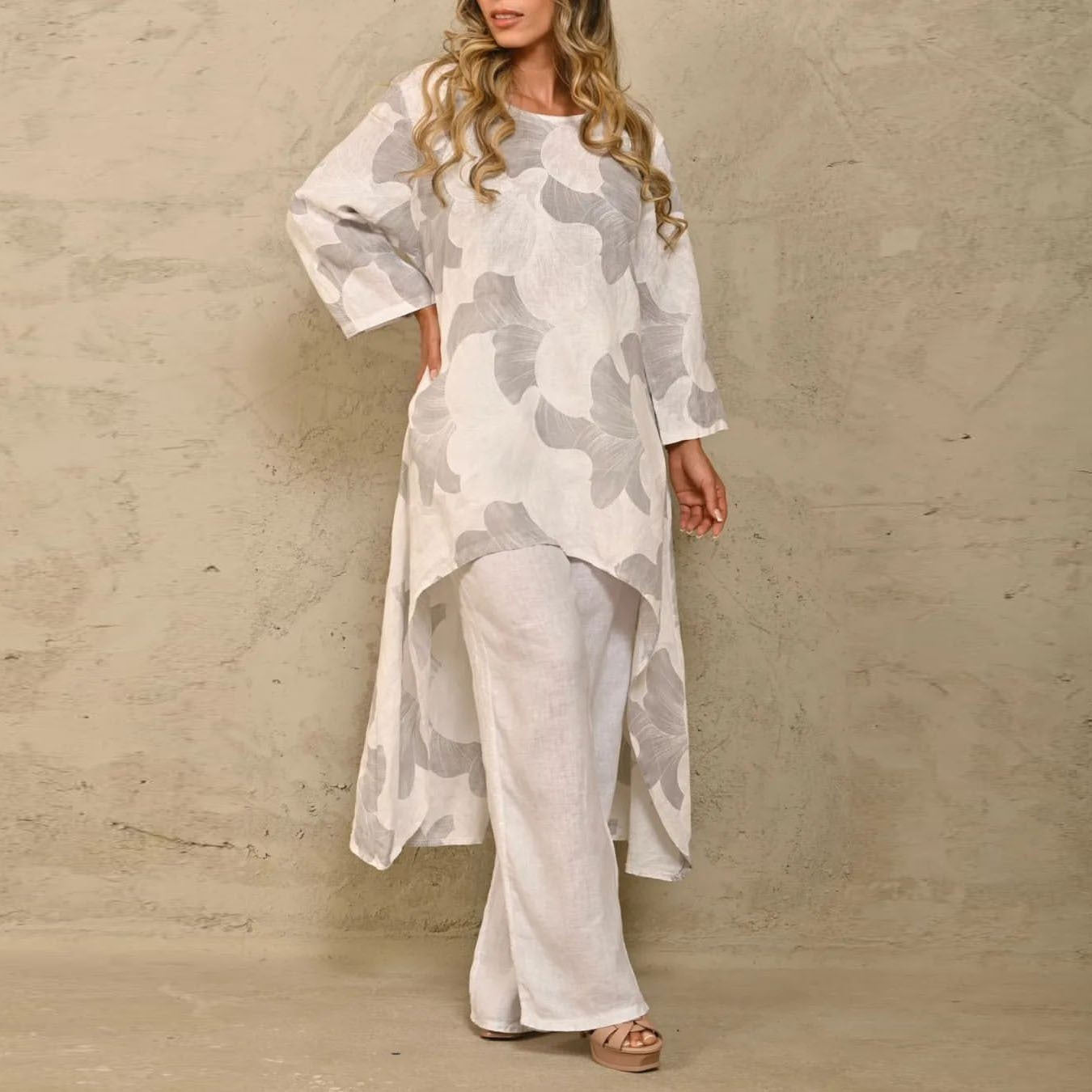 Casual Loose fit Custom Print women’s 2 piece set