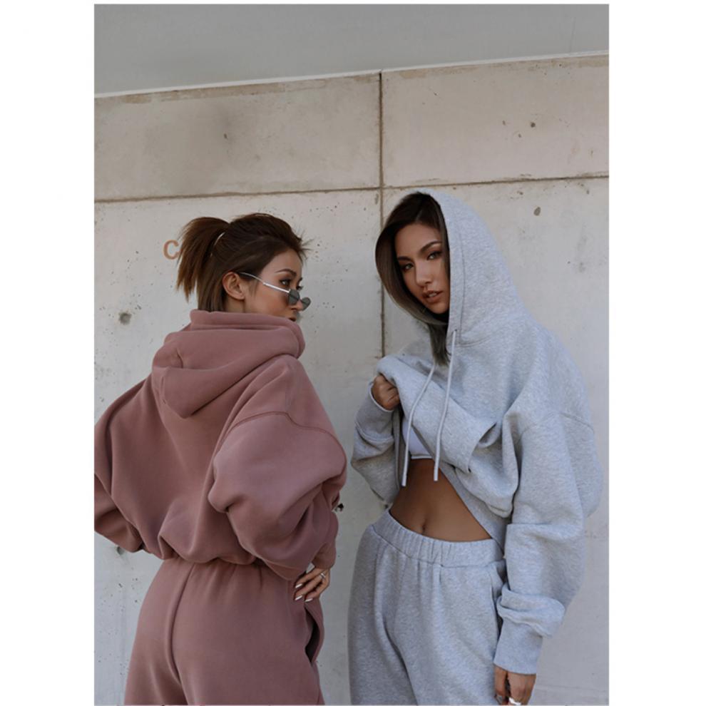 Women's Casual Hoodie Joggers Suit