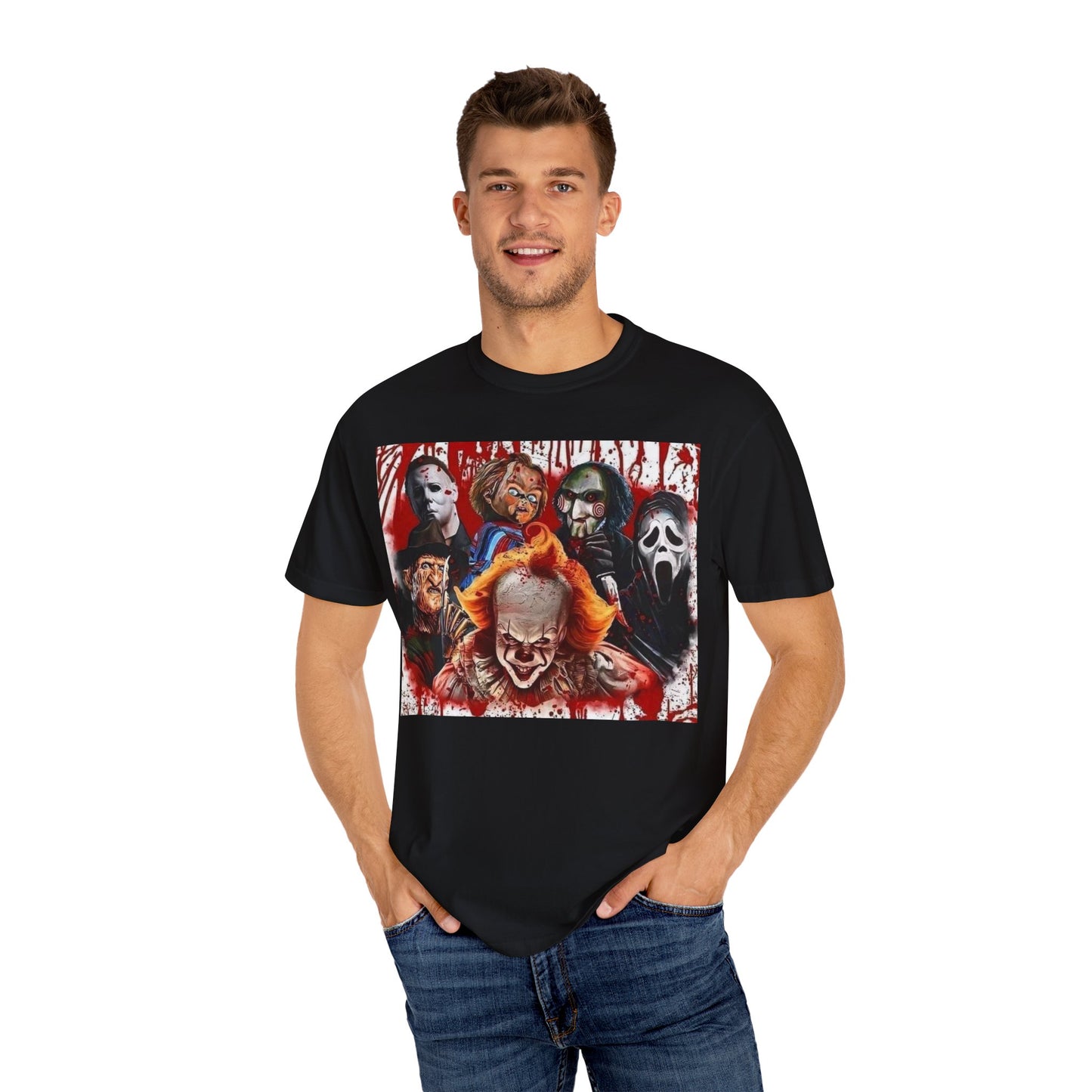 Horror Classics Premium Custom Dyed & Printed T-Shirt