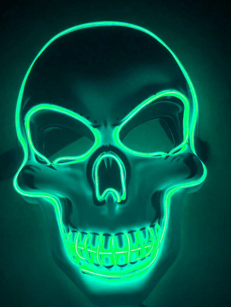 Halloween Skeleton Mask LED