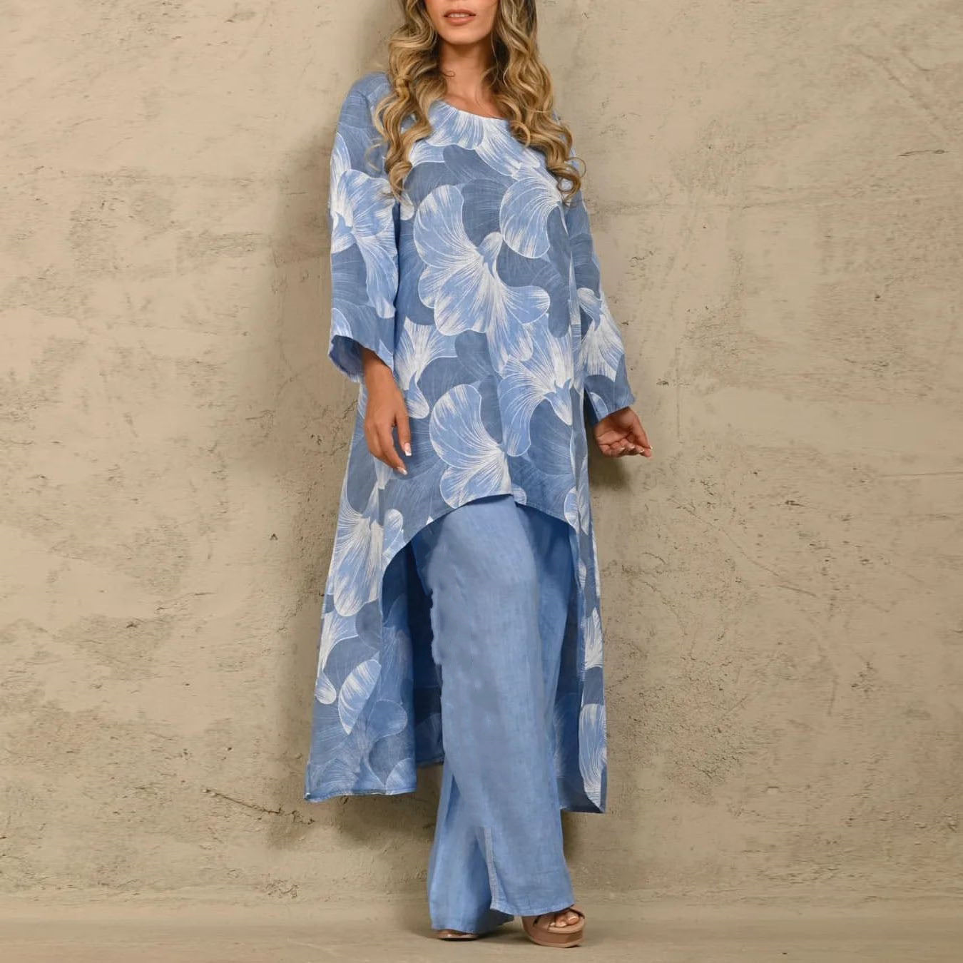 Casual Loose fit Custom Print women’s 2 piece set