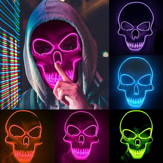 Halloween Skeleton Mask LED