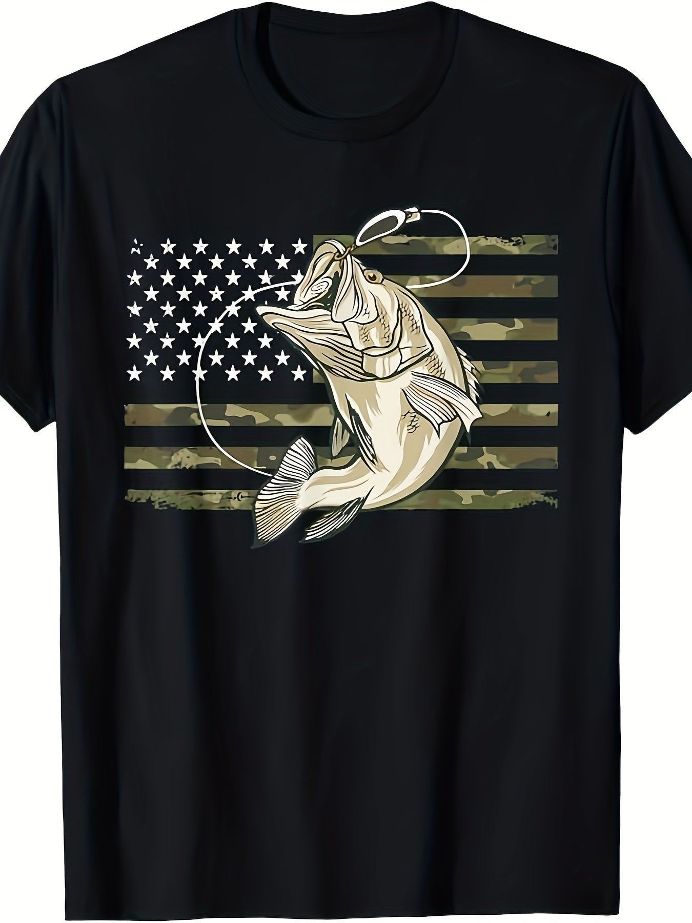 American Fishing Custom Printed T-shirt