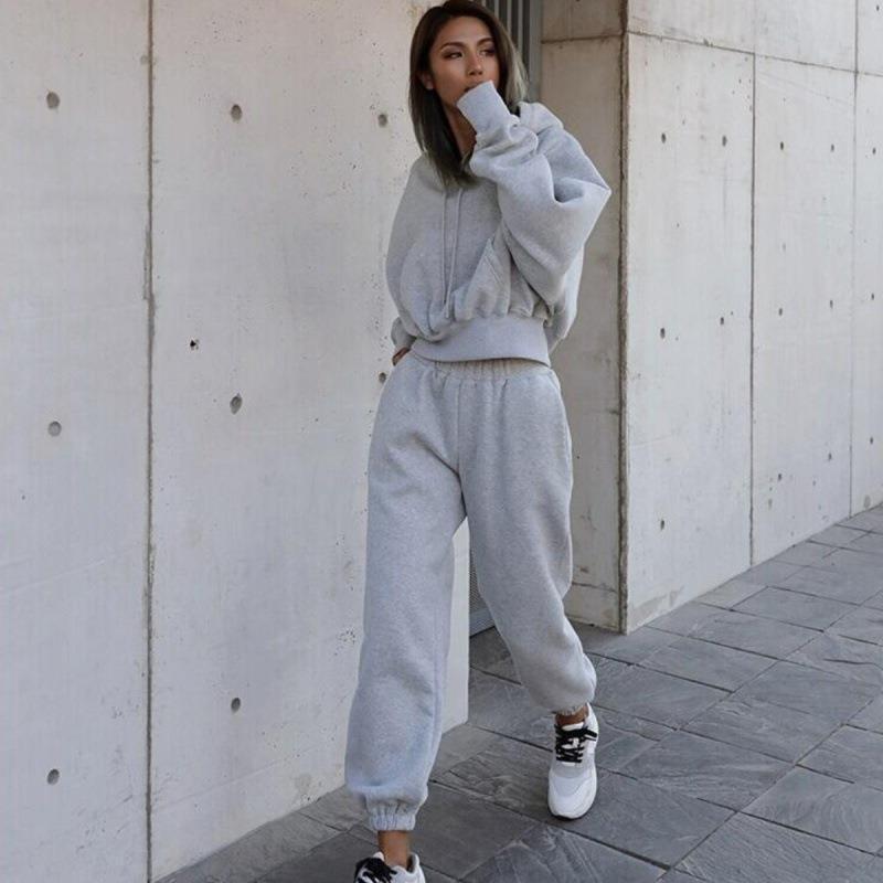 Women's Casual Hoodie Joggers Suit