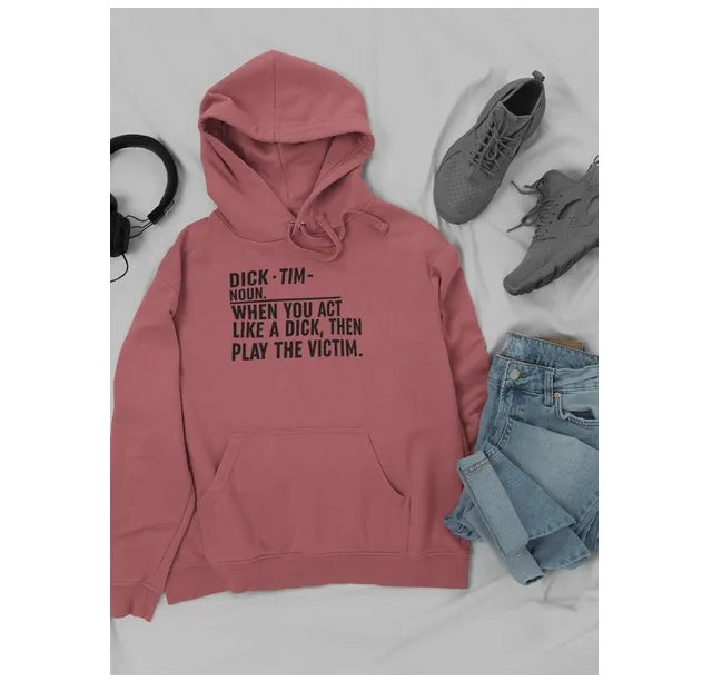 Play The Victim Custom Print Premium Hoodie