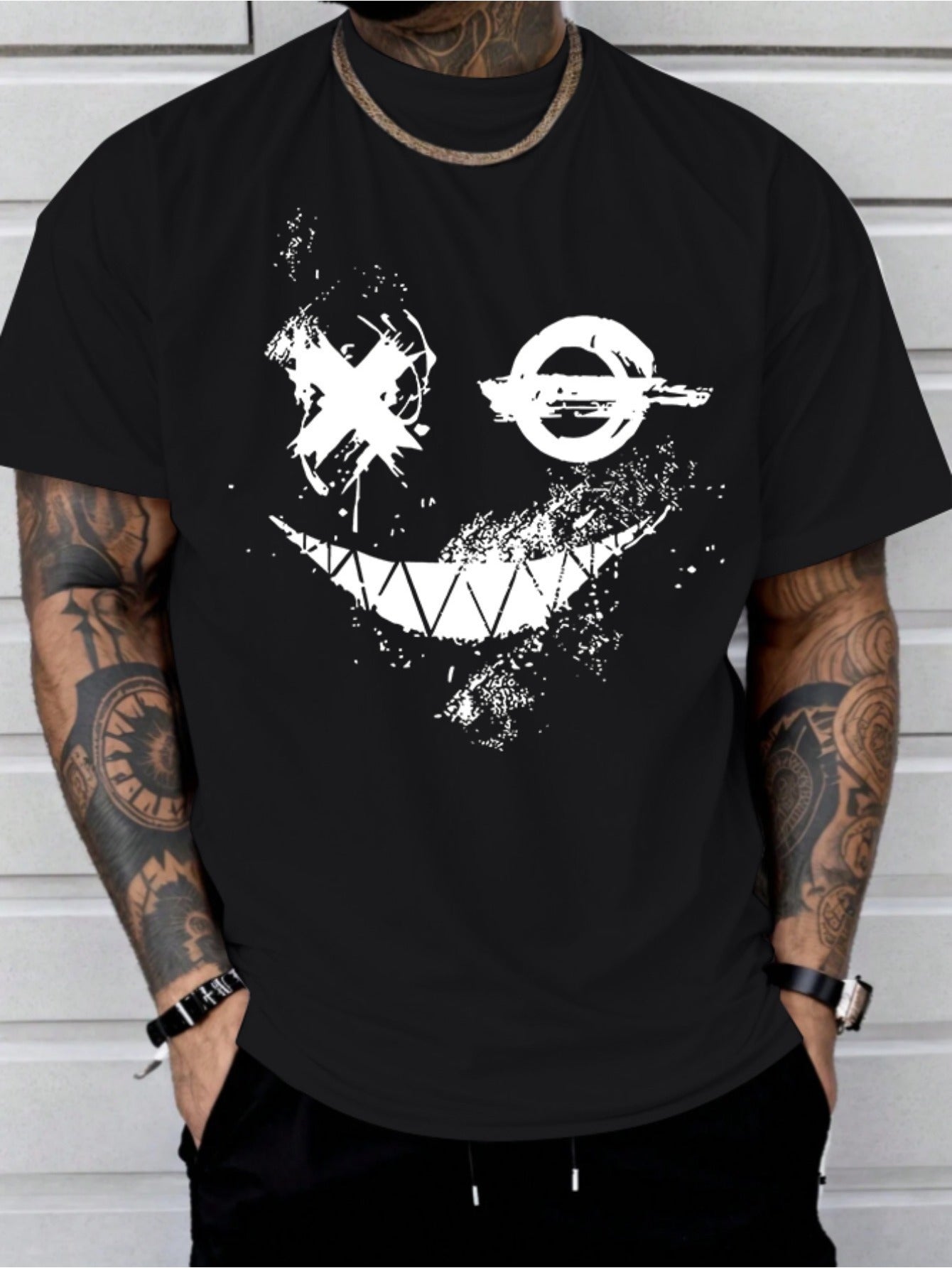 Smiling Face Custom Printed T-shirt
