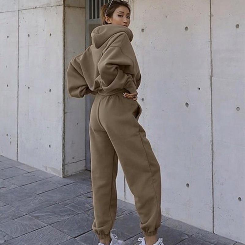 Women's Casual Hoodie Joggers Suit