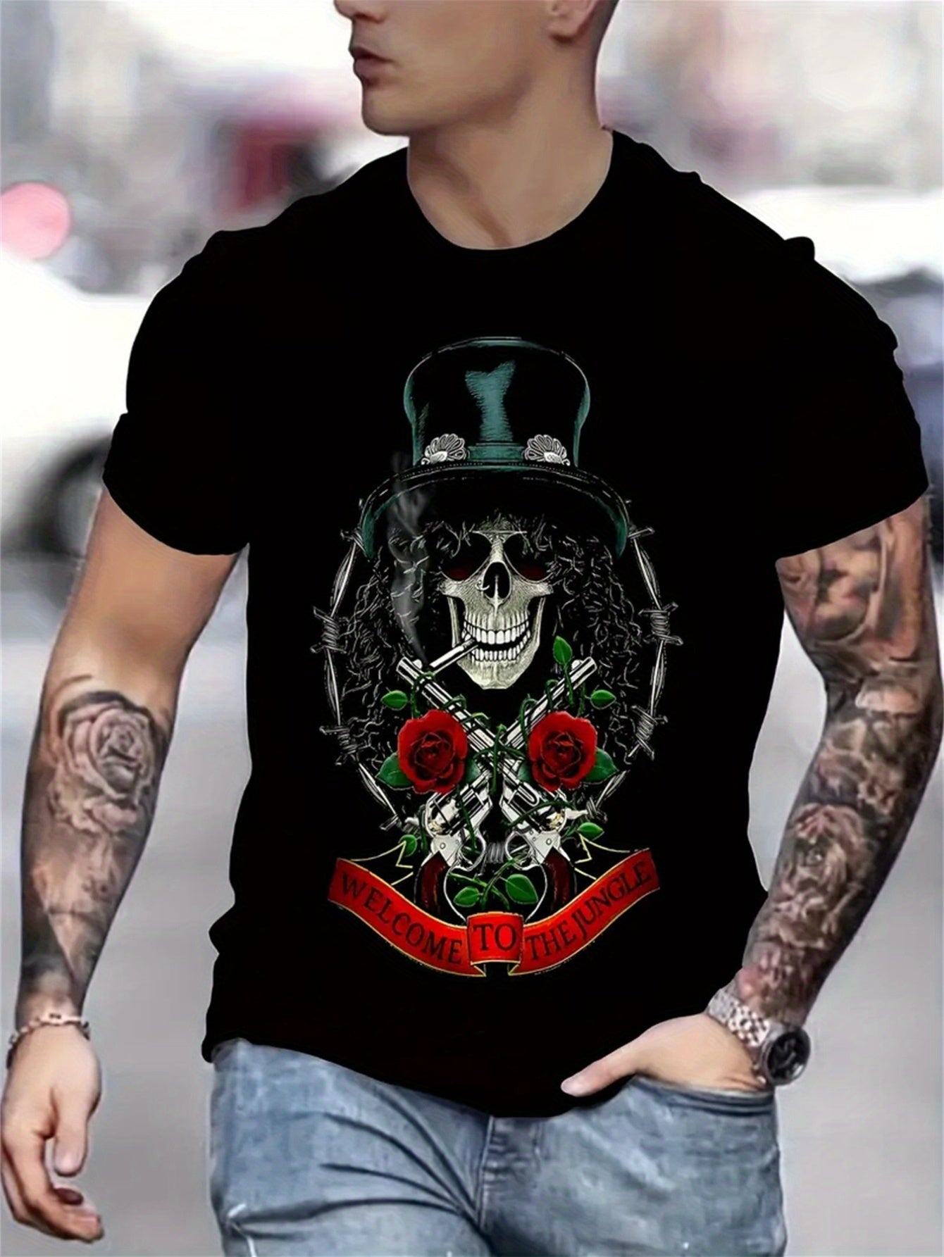 Welcome To The Jungle Custom Printed T-shirt