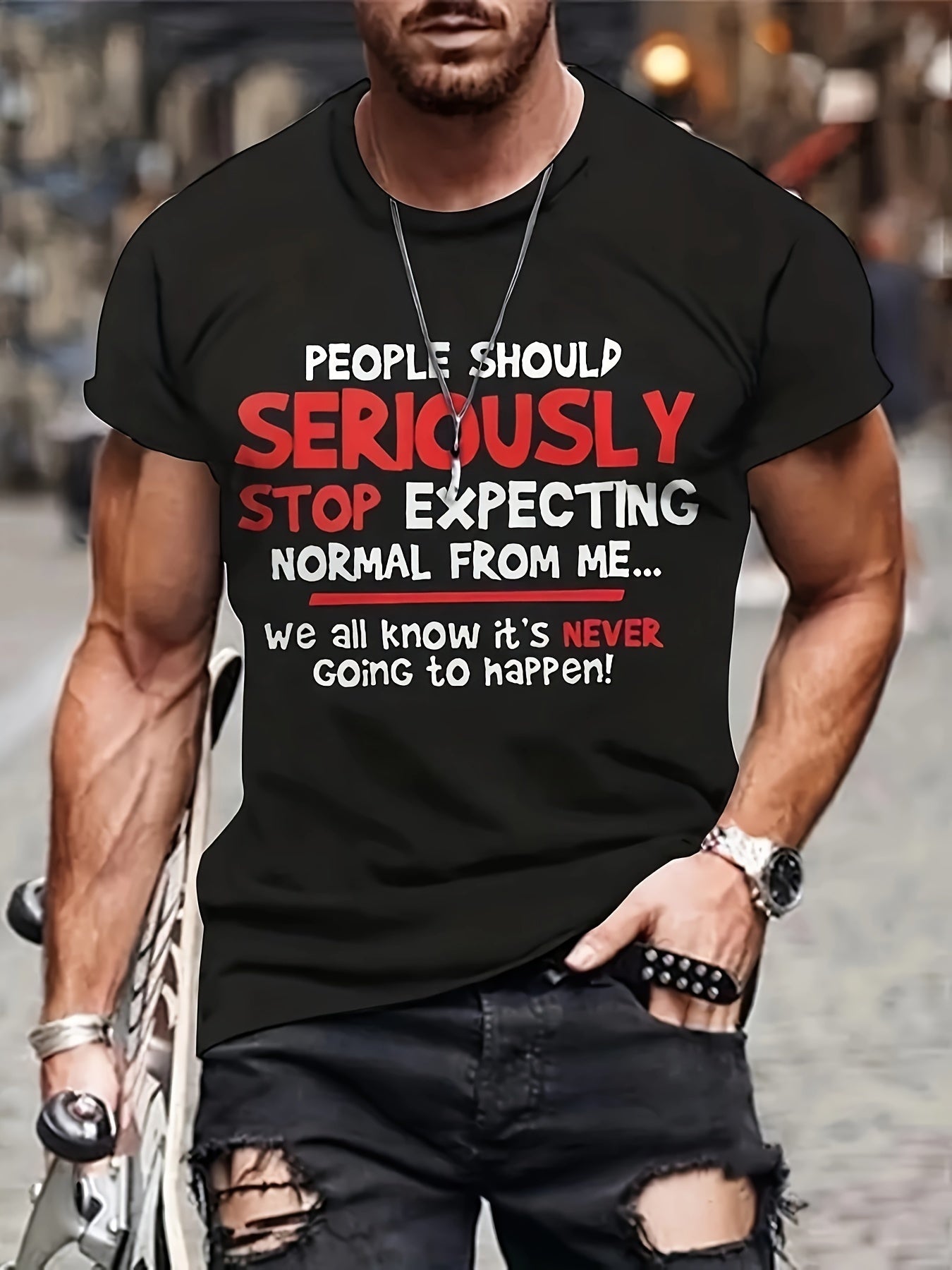 Not Normal Custom Printed T-Shirt