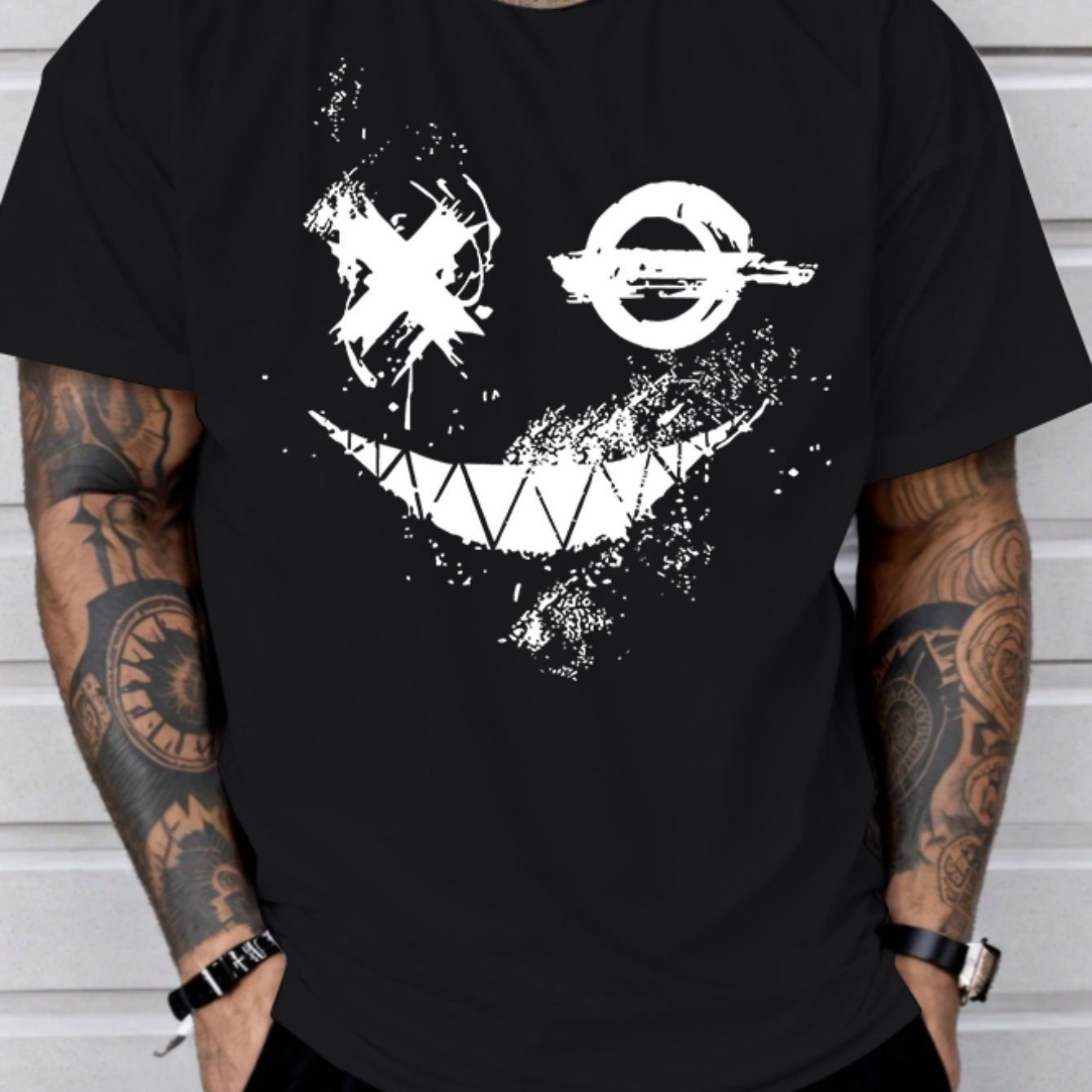 Smiling Face Custom Printed T-shirt