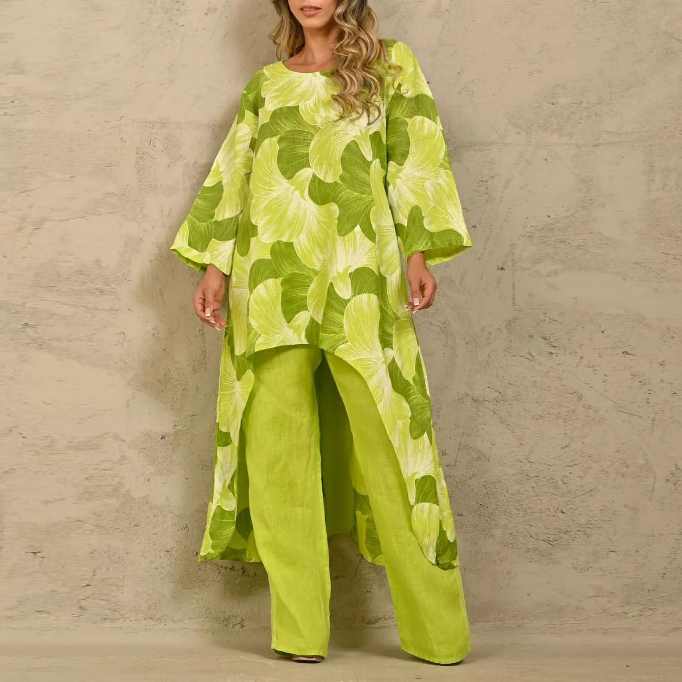 Casual Loose fit Custom Print women’s 2 piece set