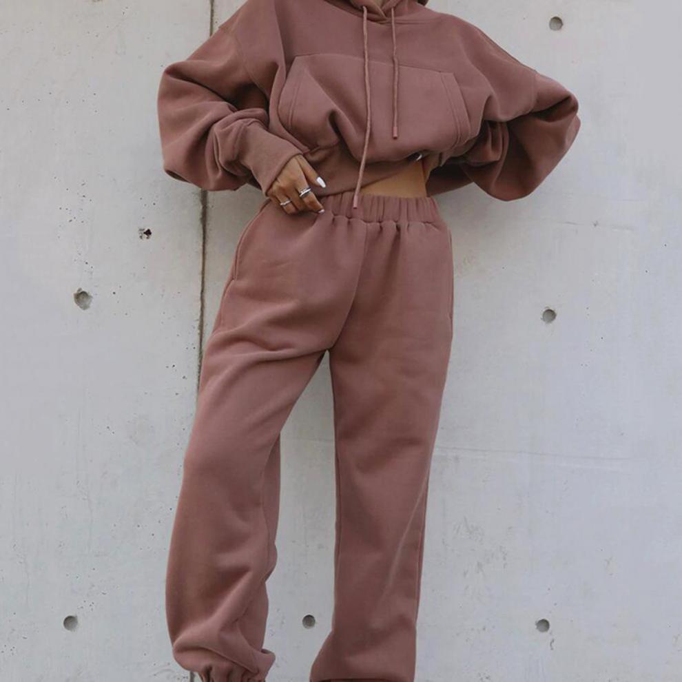 Women's Casual Hoodie Joggers Suit