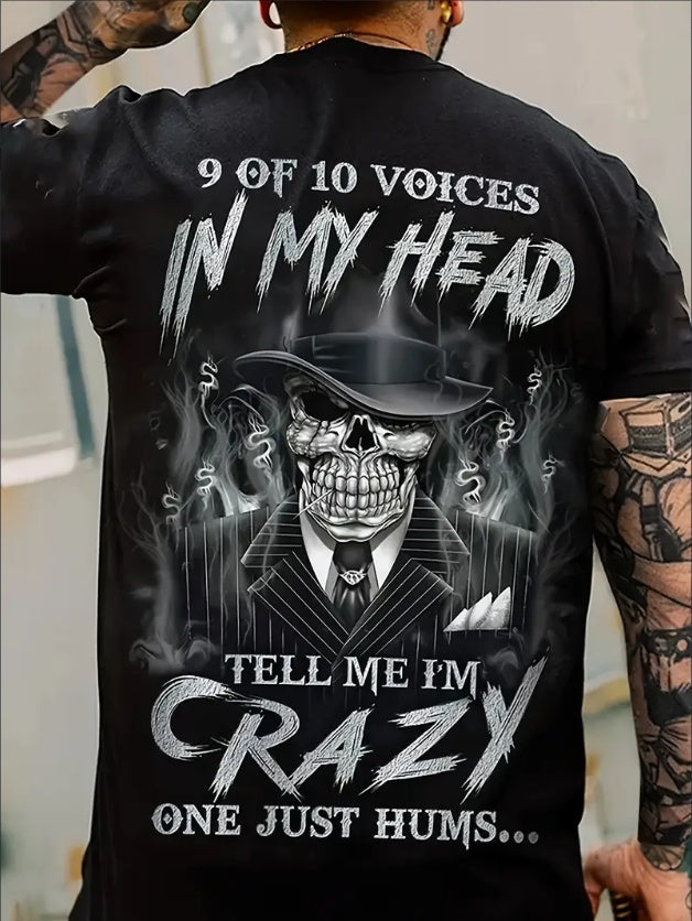 Vibrant Skeleton Custom Graphic Tee