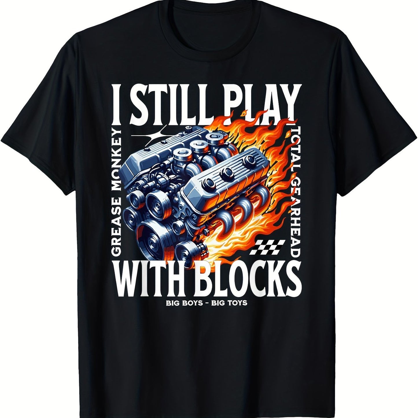 I Play With Blocks Custom Printed T-Shirt
