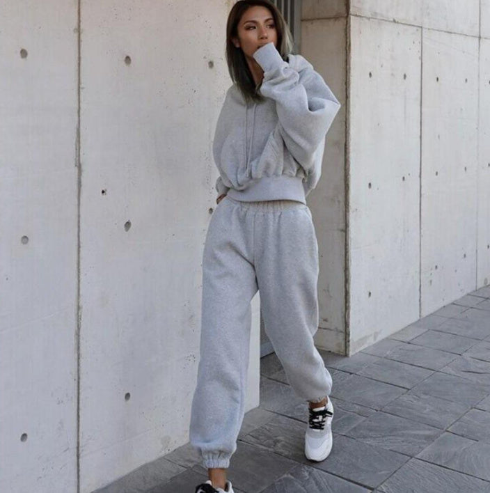 Women's Casual Hoodie Joggers Suit