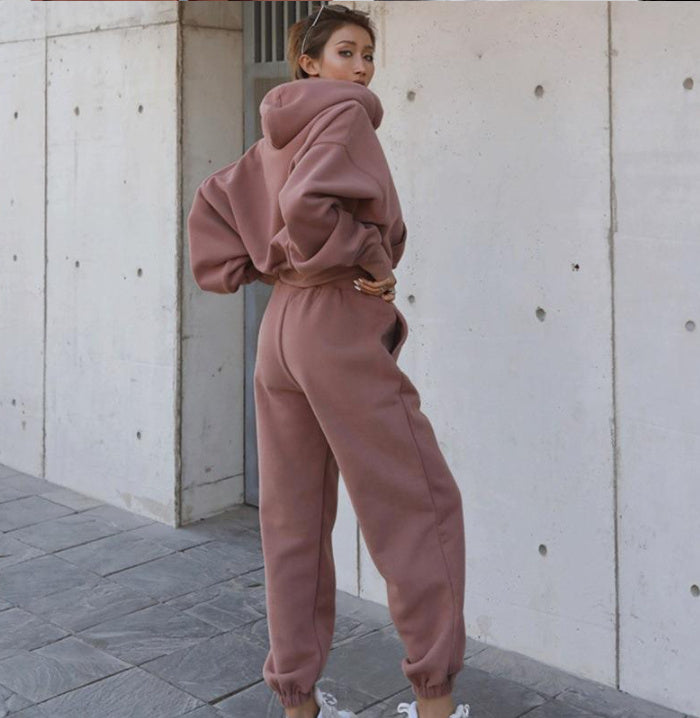Women's Casual Hoodie Joggers Suit