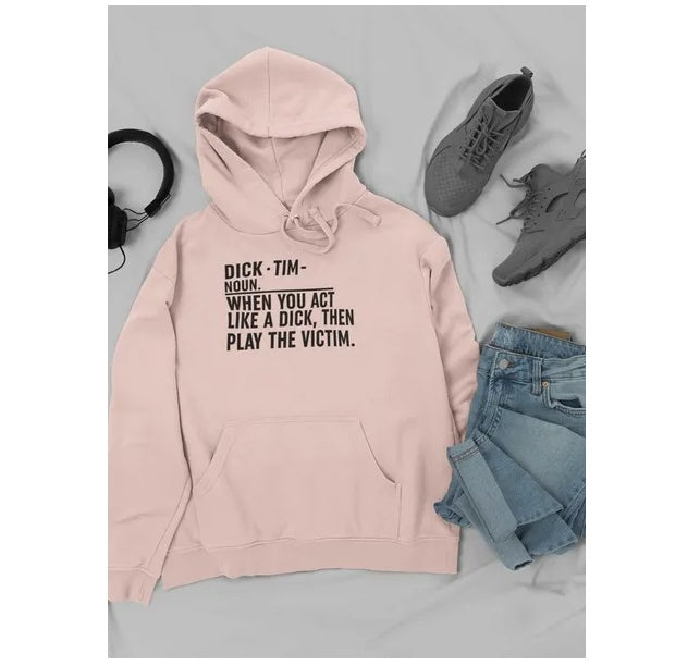 Play The Victim Custom Print Premium Hoodie