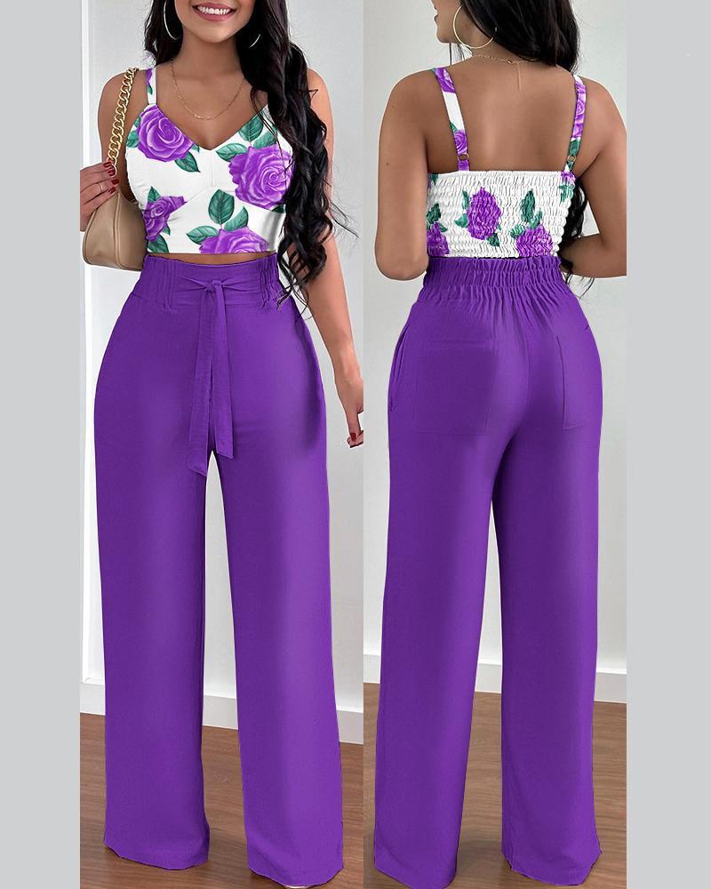 Women's Two-piece Pants Set
