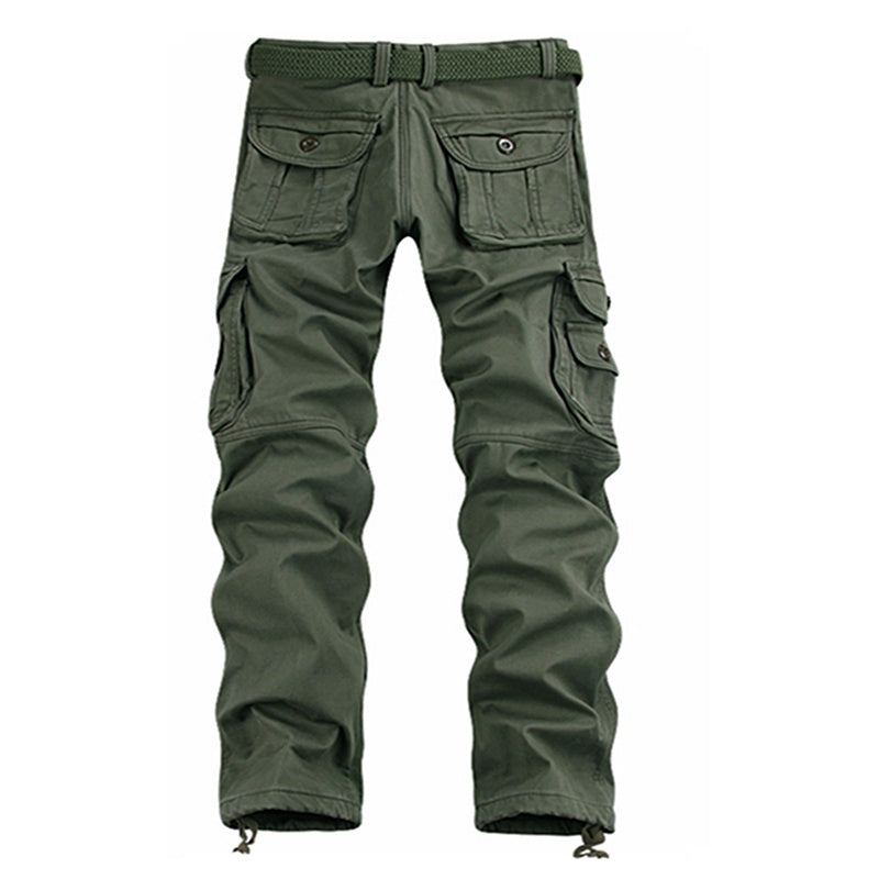 Multifunctional Men Cotton Long Cargo Pants For All Seasons
