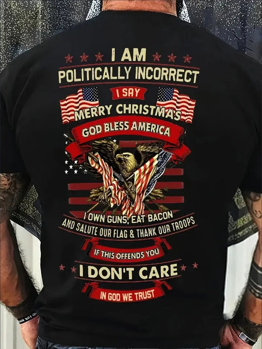 God Bless America Custom Graphic Design T-shirt