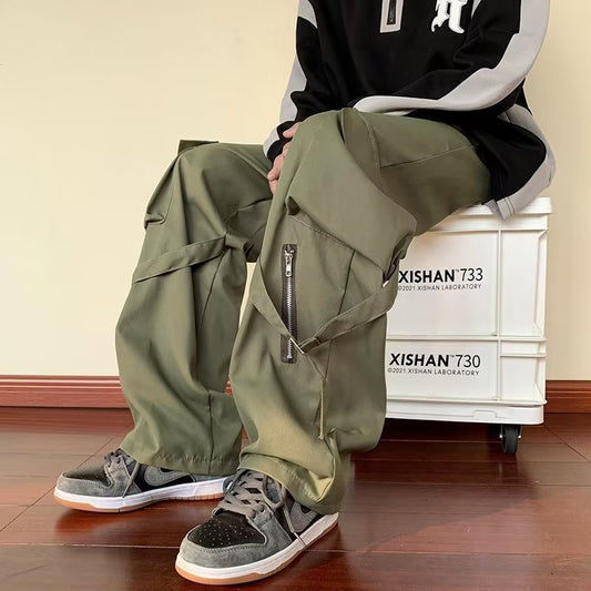Loose Straight Leg Cargo Pants