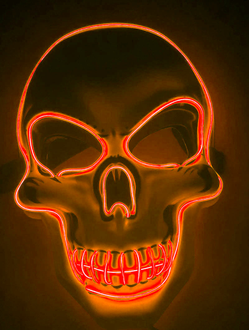 Halloween Skeleton Mask LED