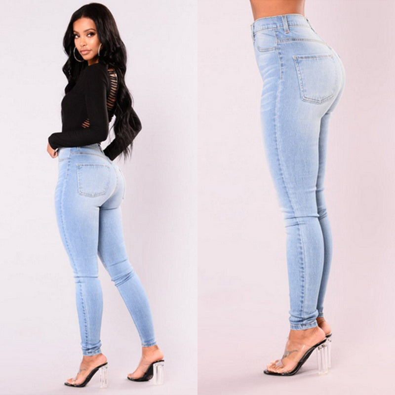 Slim Fit women's blue jeans