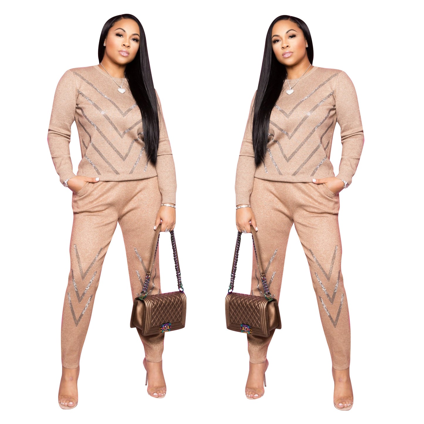 Women's Casual Long-sleeve 2 Piece Set