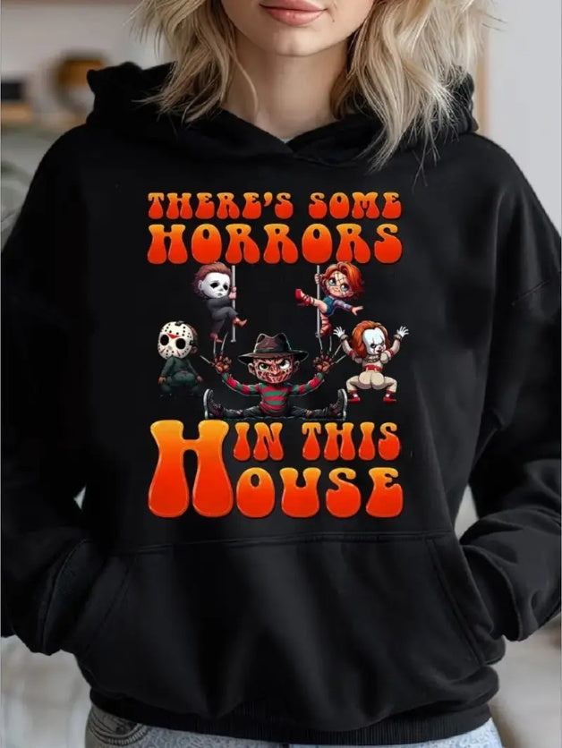 Horrors In This House Custom Printed Hoodie