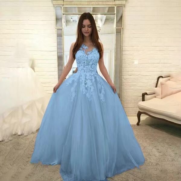 Women’s Sleevless Flowers Lace Dress