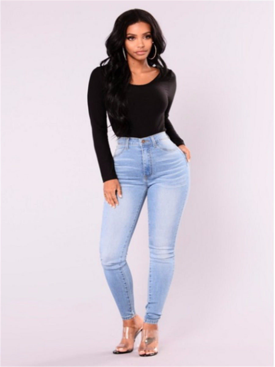 Slim Fit women's blue jeans