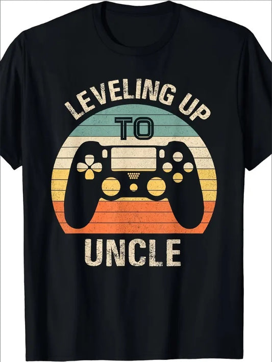 Retro Uncle Custom Printed T-shirt