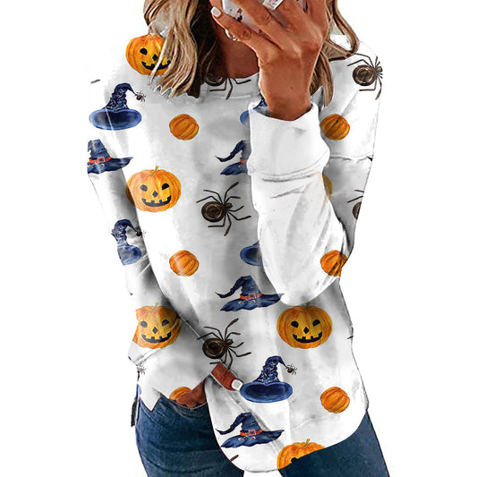 Women’s Halloween Season Sweatshirt Long Sleeve Top