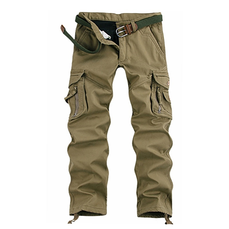 Multifunctional Men Cotton Long Cargo Pants For All Seasons