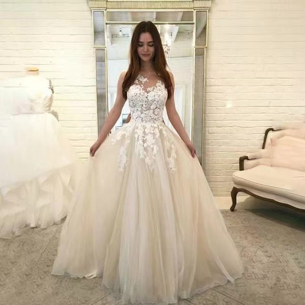 Women’s Sleevless Flowers Lace Dress