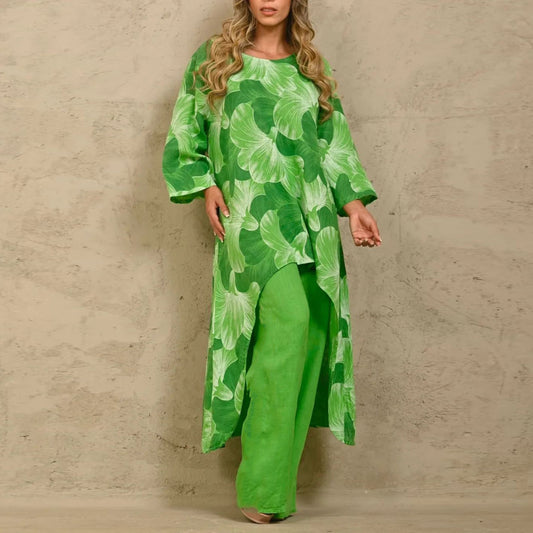 Casual Loose fit Custom Print women’s 2 piece set
