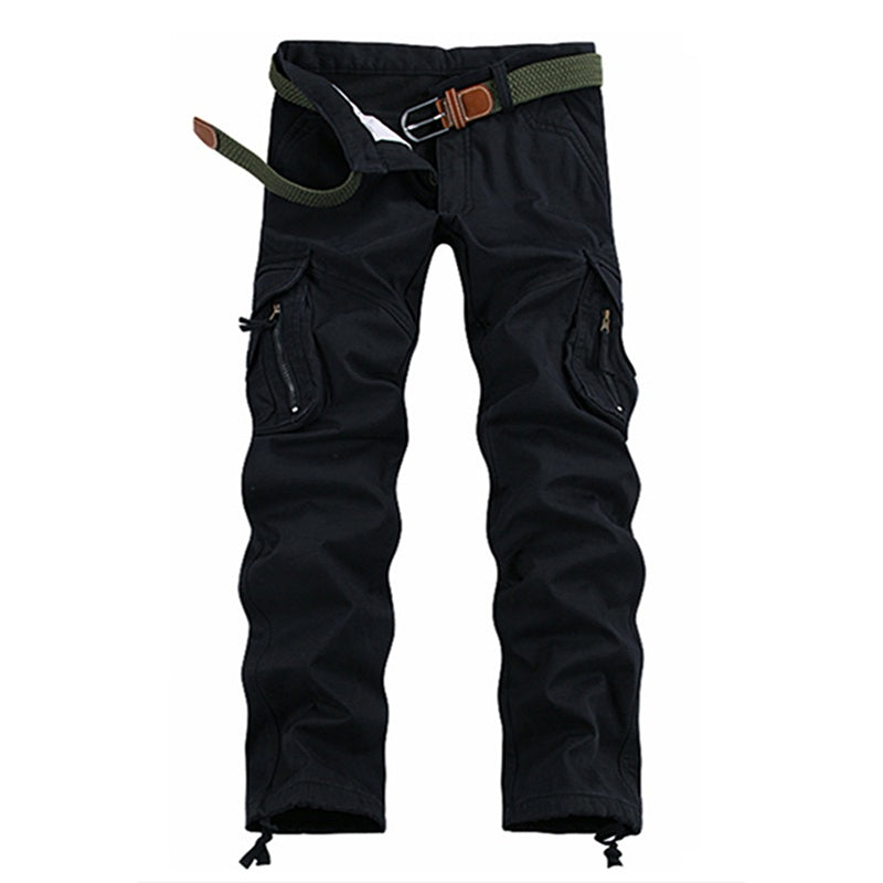 Multifunctional Men Cotton Long Cargo Pants For All Seasons