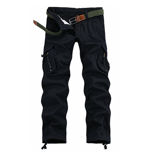 Multifunctional Men Cotton Long Cargo Pants For All Seasons