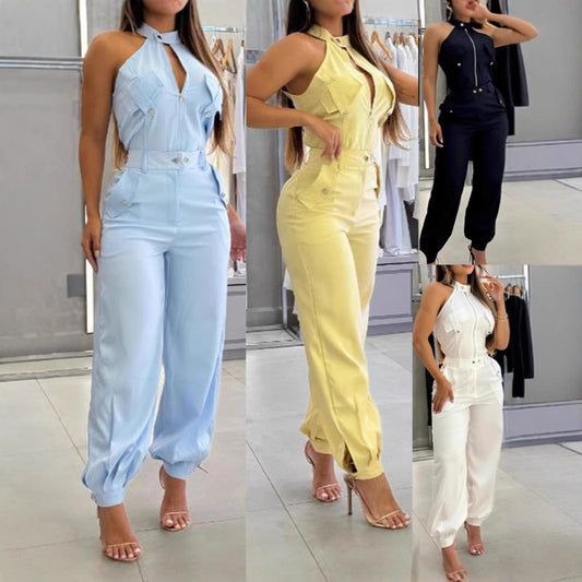 Women’s Halter Top Pants Two-piece Suit