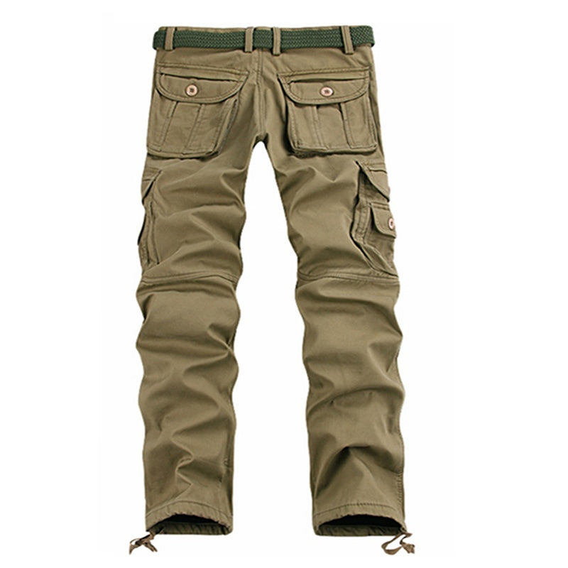 Multifunctional Men Cotton Long Cargo Pants For All Seasons